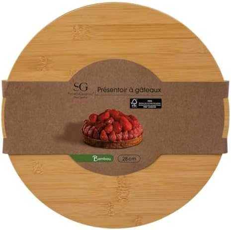 Secret De Gourmet Torto forma, bambukinė, Ø 28 cm