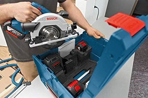 Bosch Akumuliatorinis diskinis pjūklas GKS 18V-57G, 2x4.0Ah, GAL 18V-40