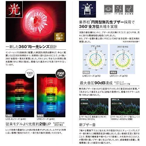 Patlite PATLITE Farbmodul LR7-E-R 70 mm LED putas