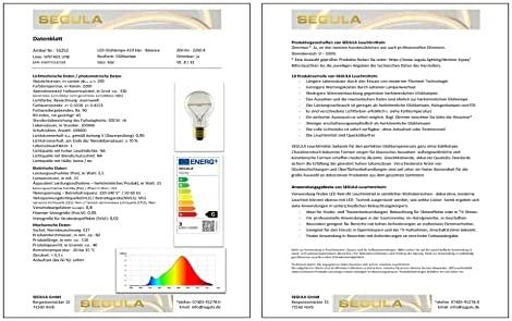 Segula Segula 55252 LED bulb Warm baltas 2200 K 2.5 W E27 G