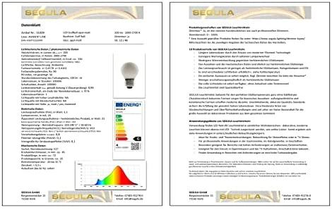 Segula Segula LED Golfball opal-matt E27 3,3W 1900-2700K dimmbar