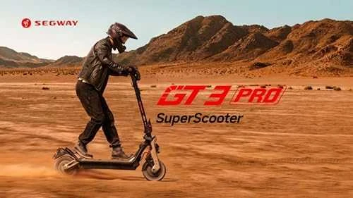 Segway | Superscooter GT3 Pro | Elektrinis paspirtukas | Maks. 2 x 3500 W | Iki 80 km/h | 11" | Juodas ir auksas