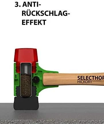 Neatšokantis guminis plaktukas KUKKO Selecthor Ø40mm