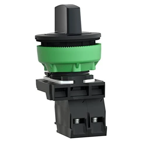 Schneider Electric Harmony XB5 Plokščias plastikinis jungiklis. juodas fi30 3 padėčių stabilus 2Z XB5FD33