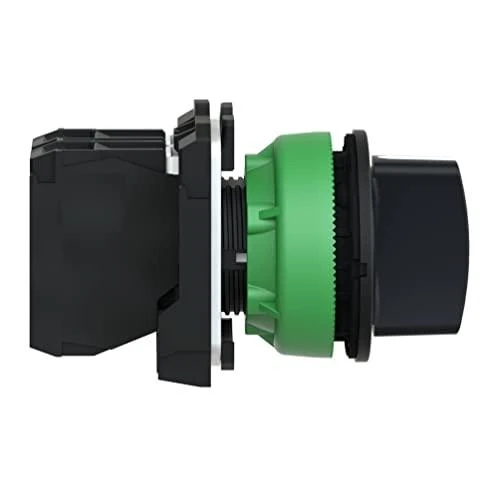 Schneider Electric Harmony XB5 Plokščias plastikinis jungiklis. juodas fi30 3 padėčių stabilus 2Z XB5FD33