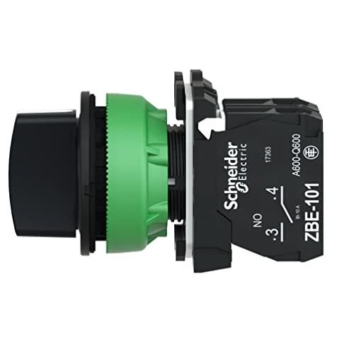 Schneider Electric Harmony XB5 Plokščias plastikinis jungiklis. juodas fi30 3 padėčių stabilus 2Z XB5FD33