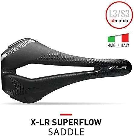 Selle Italia balnas PARDUODA ITALIA X-LR SUPERFLOW S (id atitinka - S3) TI 316 Tube 7, fiber-tek, 172g juoda (NAUJA)