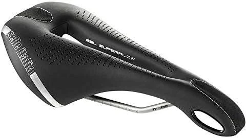 Selle Italia PARDUODAME ITALIA MAKS FLITE GEL SUPERFLOW L (id gegužės - L3) TI 316 Tube 7, fibratek, 320g juodas (NAUJAS)