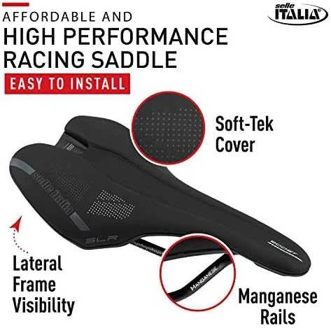 Selle Italia SELLE ITALIA SLR BOOST TM L balnas (id atitikimas - L1) mangano vamzdis 7, duro-tek, minkštas prisilietimas, juodas (NAUJAS)
