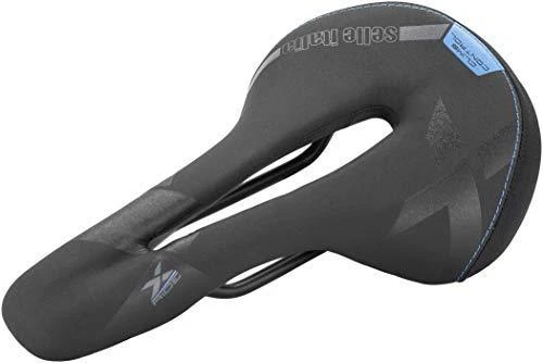 Selle Italia SELLE ITALIA X-LAND E -Bike TM L (id match - L1) Manganese Tube 7, fibra- tek - Mokka, 280g juodas and mėlynas (NEW)
