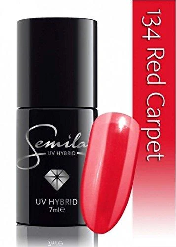 Semilac UV hibridinis gelinis lakas 134 Raudona Carpet 7ml