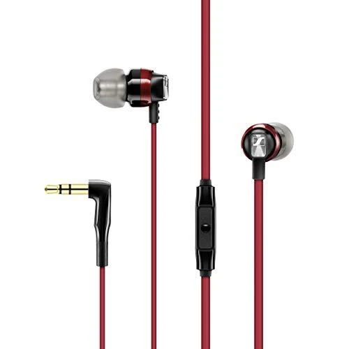 Raudonos Sennheiser CX 300S ausinės su laidiniu pulteliu