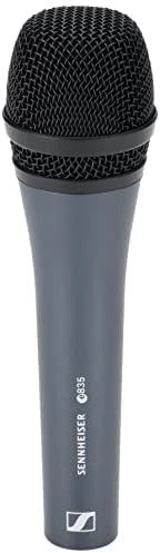 SENNHEISER E 835, VOKALINIS MIKROFONAS, DINAMINIS, KARDIOIDAS, 3 PIN XLR-M, ANTRACITO, SU KLIPSTUKU IR KREPŠELIS