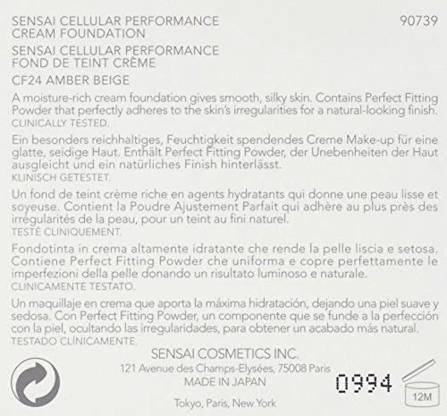 makiažo pagrindas Sensai Cellular Performance Kreminis Foundation CF24 Amber rusvai gelsvas 30ml
