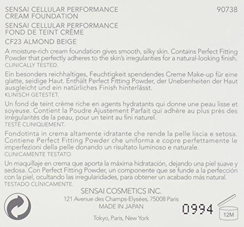makiažo pagrindas Sensai Cellular Performance Kreminis Foundation CF23 Almond rusvai gelsvas 30ml