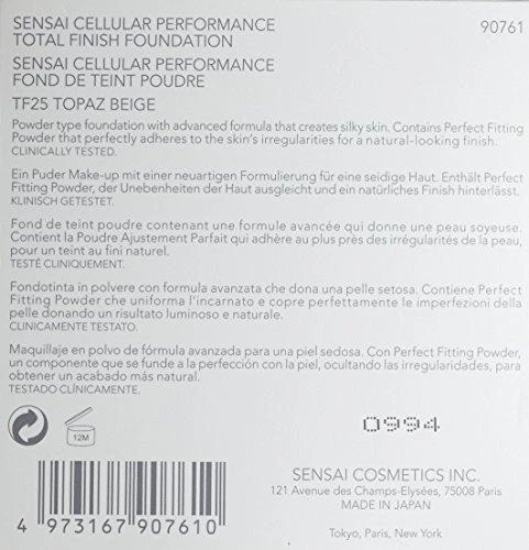 Sensai Kompaktinė pudra Kanebo Cellular Performance Total Finish Foundation TF25 Topaz rusvai gelsvas