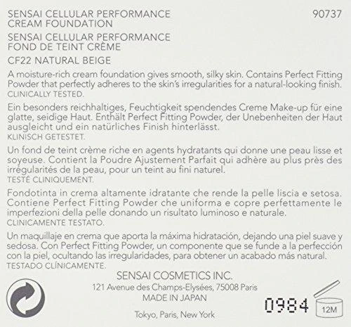 makiažo pagrindas Sensai Cellular Performance Kreminis Foundation CF22 Natural rusvai gelsvas 30ml