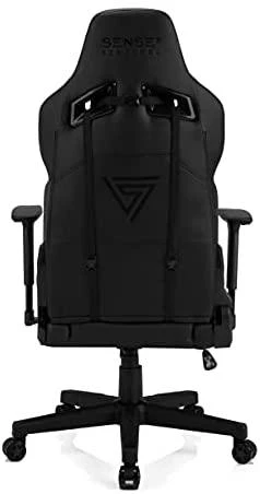 Žaidimų kėdė SENSE7 Sentinel, Juoda (odinė)