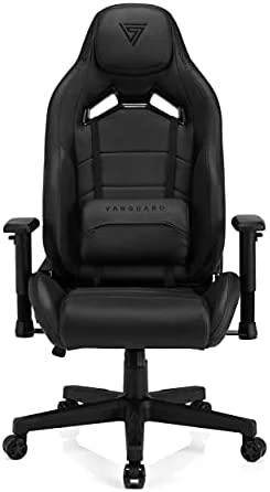 Žaidimų kėdė SENSE7 Vanguard, Juoda (odinė)