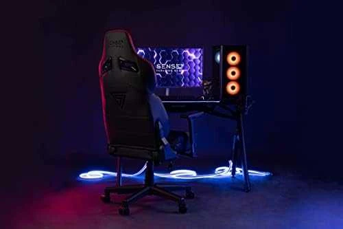 Žaidimų kėdė SENSE7 Sentinel, Juoda (medžiaginė)