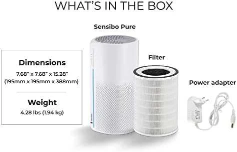 „Sensibo Pure“ – oro valytuvas su HEPA ir anglies filtrais