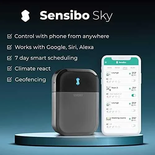 Kondicionierius Oro kondicionieriaus / šilumos siurblio išmanusis valdiklis Sensibo Sky - pilkas