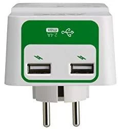 APC HOME/OFFICE SURGEARREST 1 OUTLET 230V, 2 PORT USB CHARGER, SCHUKO