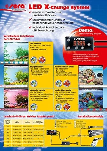 Sera LED X-Change sistemos informacinis plakatas