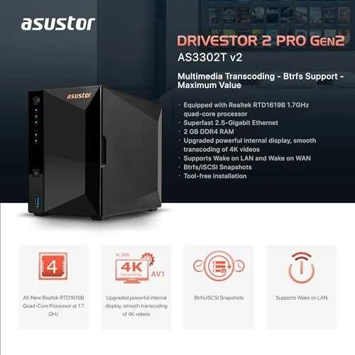 Serveris Asustor AS3302T V2