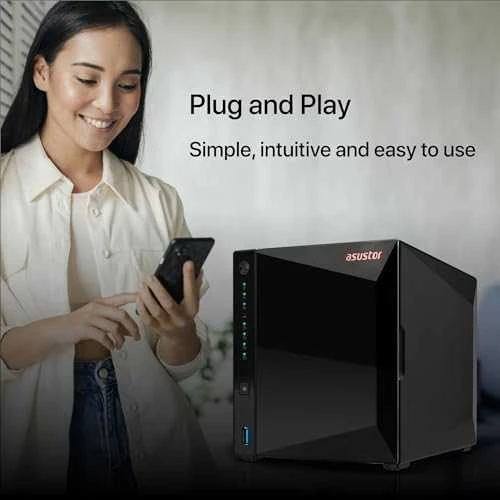 Serveris Asustor Asus Drivestor 4 Pro Gen2 | AS3304T V2 | Realtek | RTD1619B | Procesoriaus dažnis 1,7 GHz | 2 GB | DDR4 | Juodas
