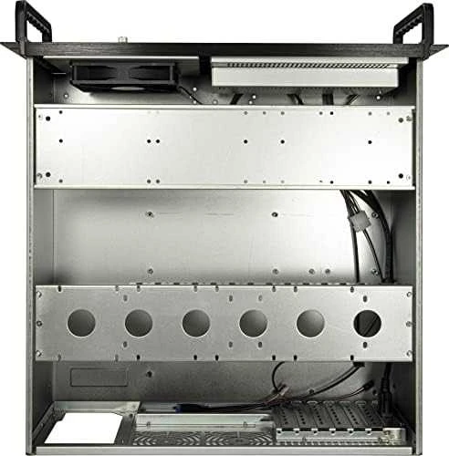 Inter-Tech InterTech 4U-4460 TFT stovas juodas