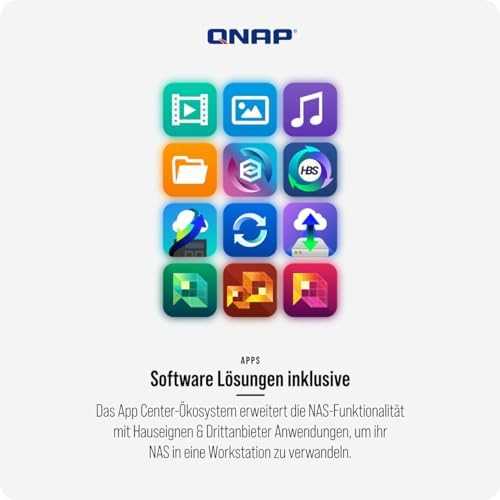 Serveris Qnap TS-h3077AFU-R5-32G, 2U, 30 x 2,5" SATA, AMD Ryzen Pro 7645 6/12, 32 GB UDIMM DDR5 ne ECC (maks. 128 GB), 2 x 2,5 GbSU + 2 b5WE, 10