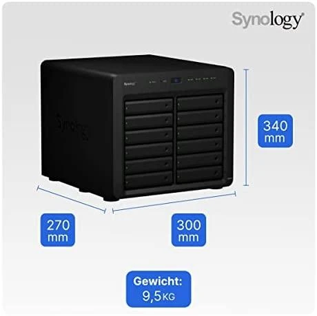 Serveris Synology Sinologija | Bokštas NAS | DS2422+ | Iki 12 HDD/SSD Hot-Swap | AMD Ryzen | „Ryzen V1500B Quad Core“ | Procesoriaus dažnis 2,2 GHz | 4 GB | DDR4