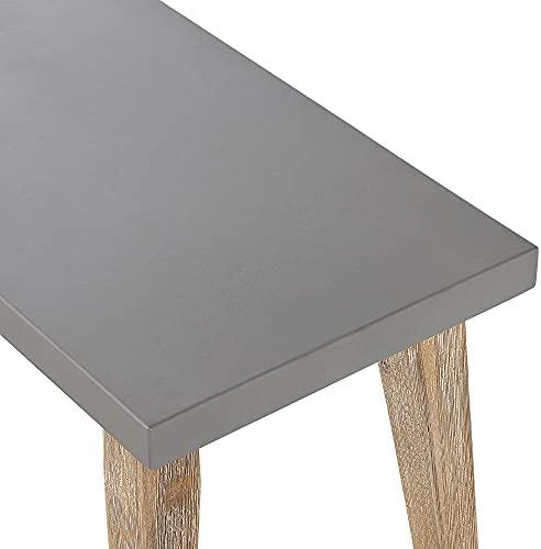 Lauko baldų komplektas Beliani Sodo baldų komplektas su suolais 6 asmenims ORIA, pilkas betonas