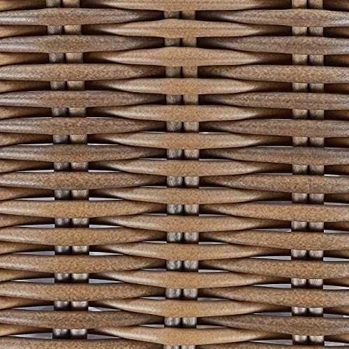 Beliani 2 gėlių krepšelių rinkinys ORMOS 53/59 cm Rudas technoratanas