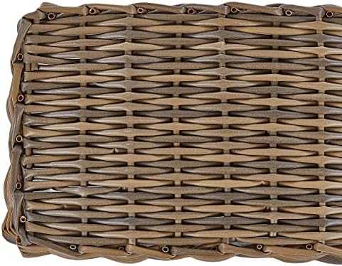 Beliani 2 gėlių krepšelių rinkinys ORMOS 53/59 cm Rudas technoratanas