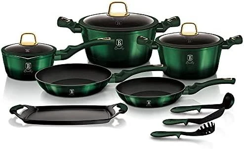 Puodų komplektas (14 dalių) Berlinger Haus Emerald Collection BH/6066