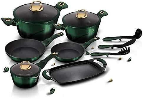 Puodų komplektas (14 dalių) Berlinger Haus Emerald Collection BH/6066
