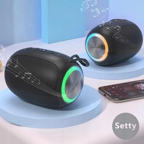 Ausinės TelForceone Setty garsiakalbis mini tube RGB GB-800 juodos spalvos
