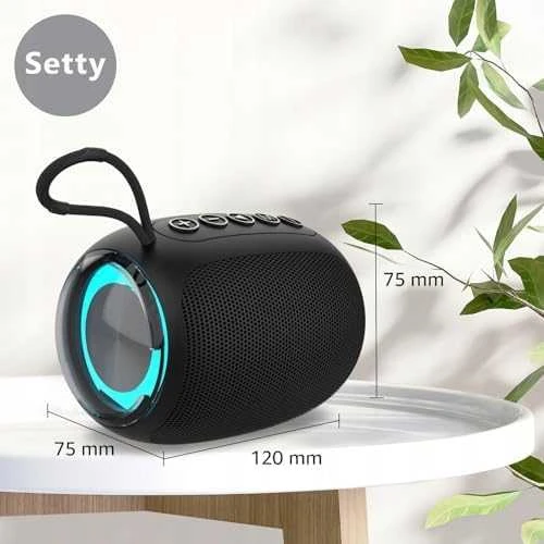 Ausinės TelForceone Setty garsiakalbis mini tube RGB GB-800 juodos spalvos