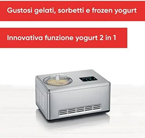 Ledų gaminimo aparatas su jogurto funkcija Severin EZ 7405, Pilkos spalvos