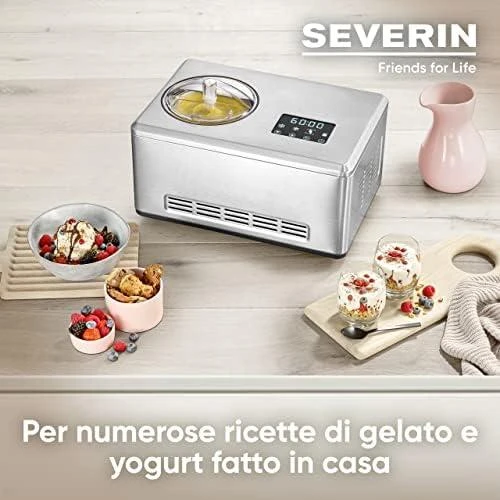 Ledų gaminimo aparatas su jogurto funkcija Severin EZ 7405, Pilkos spalvos