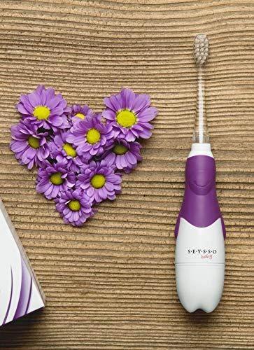 Dantų šepetėlis SEYSSO Baby Penguin balta ir-violetinė