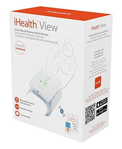 Kraujospūdžio matuoklis iHealth | Riešo kraujospūdžio monitorius | BP7S | Baltas | Kraujospūdžio rodmenys saugomi saugiame, nemokamame, su HIPAA suderinamame iHealth Cloud. Stebėkite kraujospūdžio ir pulso tendencijas naudodami intuityvias diagramas ir bendrinkite duomenis su gydytoju PDF arba skaičiuoklės formatu tiesiai iš savo išmaniojo telefono, planšetinio kompiuterio ar kompiuterio. Belaidis ryšys: Bluetooth V3.0+EDR Class 2 SPP. Matavimo metodas: Oscilometrinis, automatinis pripūtimas ir matavimas. | Belaidis | Svoris 105 g