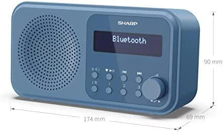 Sharp | Tokyo Digital Radio | DR-P420(BL) | Bluetooth | Belaidė jungtis | Portable | Mėlyna