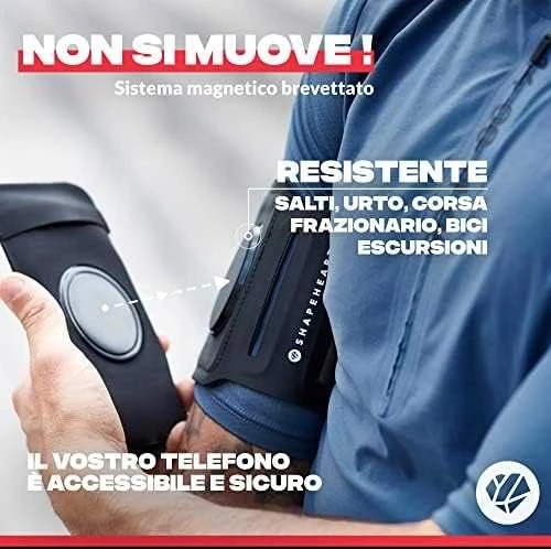 Shapeheart Pas bėgiojimui su pokromenem na telefone oczana NHR AMZ roz.XL < 16,5 cm