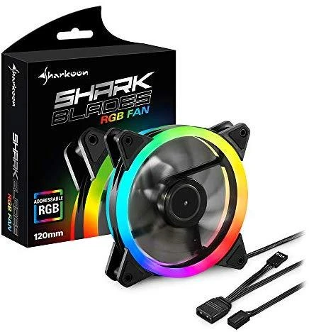 Sharkoon SHARK Blades RGB | 120 mm korpuso ventiliatorius