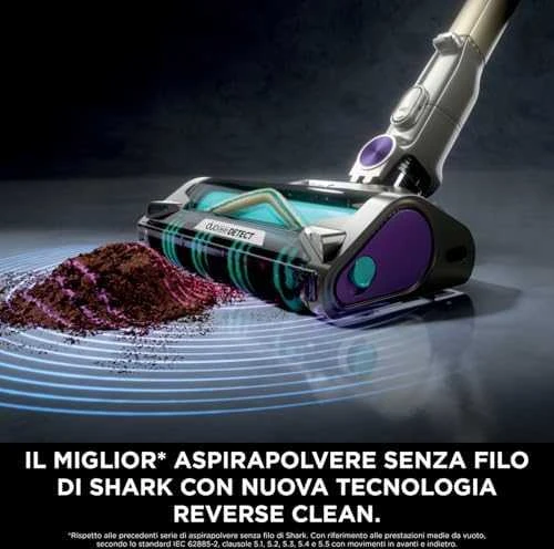 Belaidis dulkių siurblys Shark IP3251EUT, Pilkas su aukso spalvos ir violetiniais akcentais