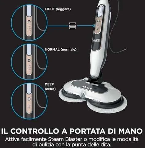 Sharkclean S8201EU stick vacuum/electric broom AC Wet 1120 W Juodas, Pilkas, Baltas
