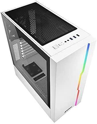 Midi Sharkoon RGB Slider baltas